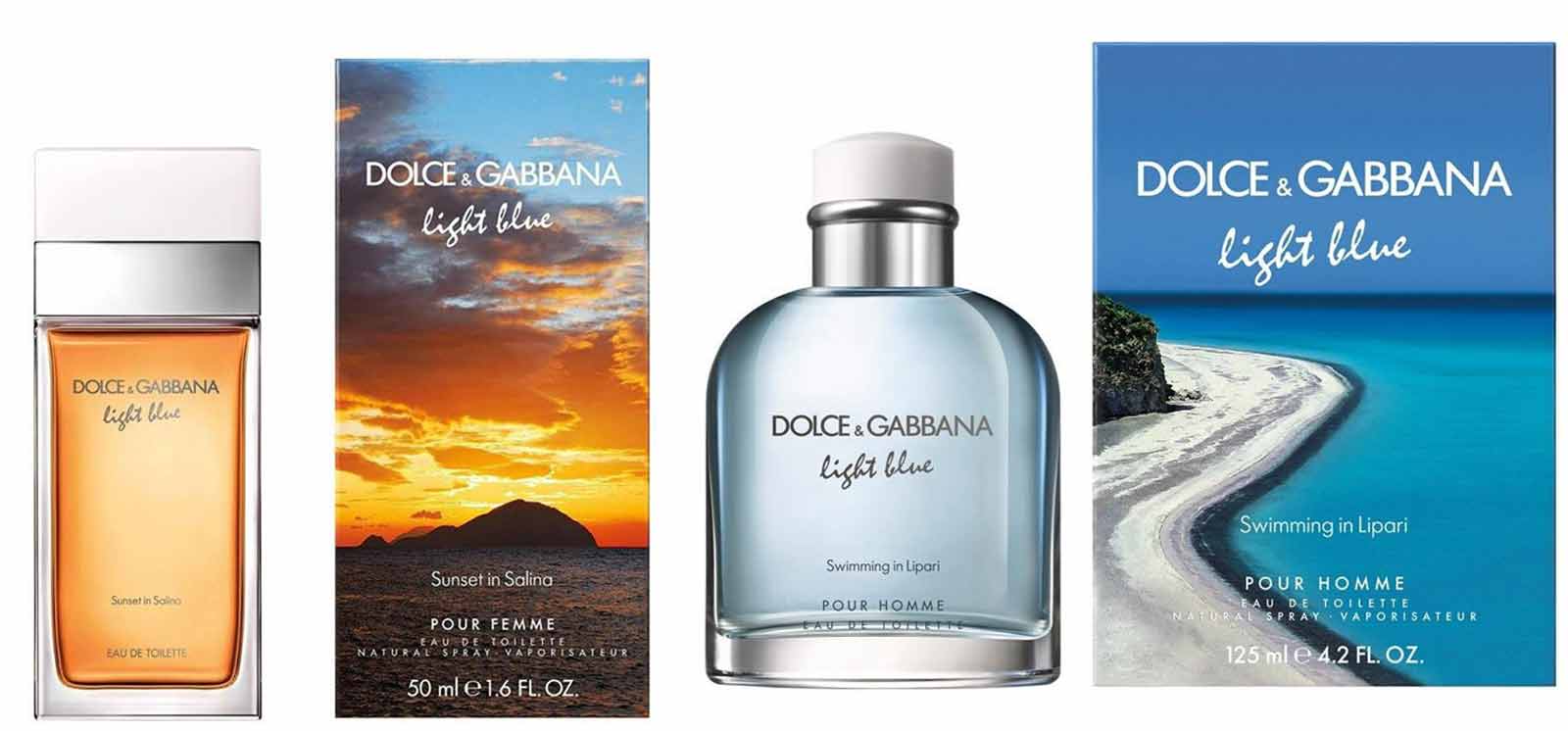 Discenter Dolce Gabbana Light Blue Sunset in Salina
